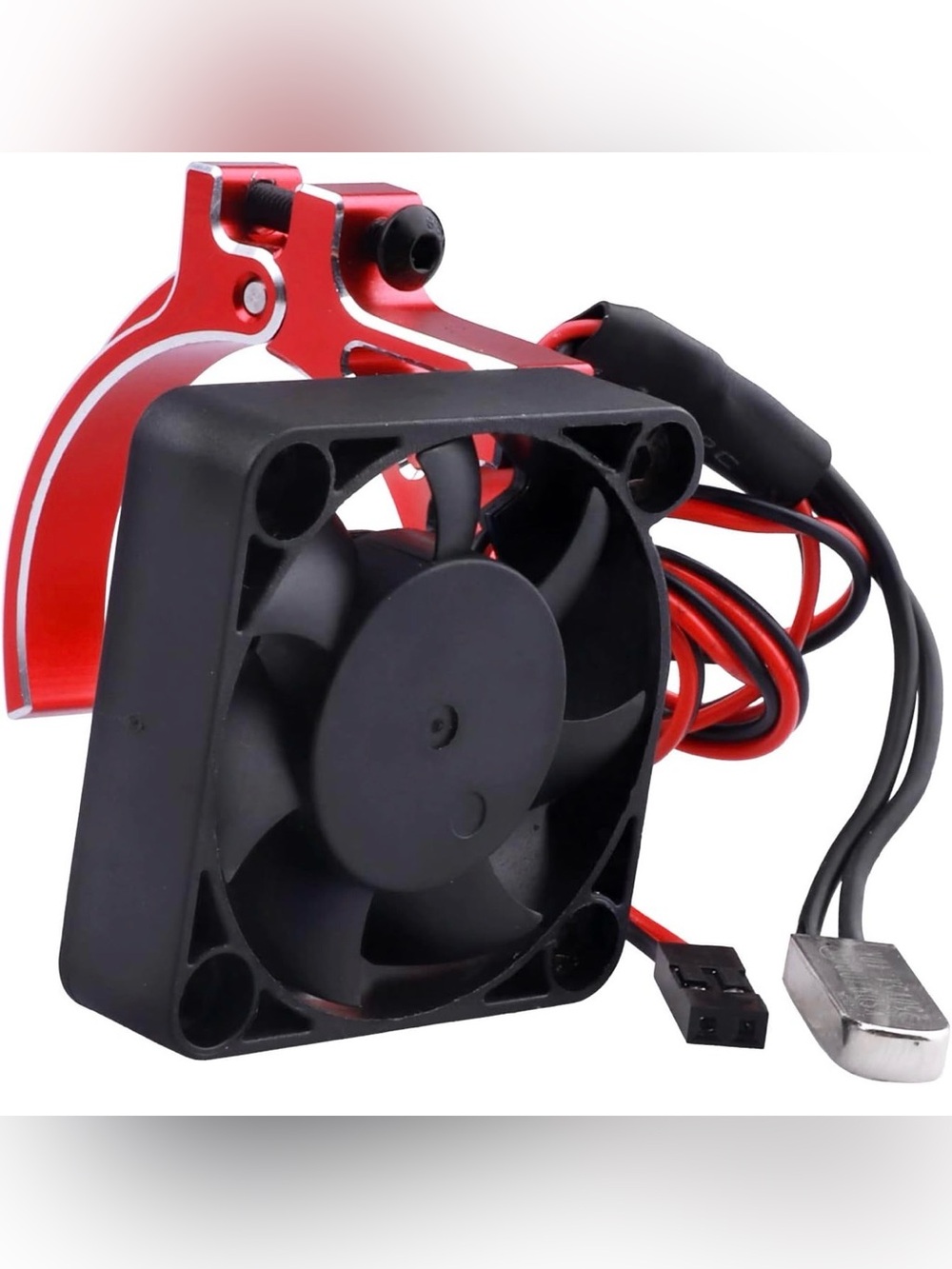 Aluminum Heat Sink with Thermal-Controlled 40mm Cooling Fan for 42mm Brushless M